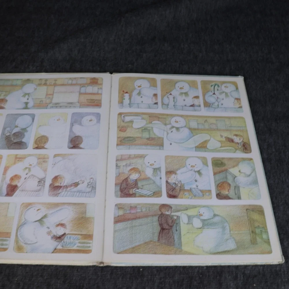 Vintage The Snowman Raymond Briggs White HC Random House Kids Christmas